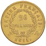 FRANCIA Napoleone (1804-1814) 20 Francs 1811 ... 
