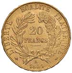 FRANCIA 20 Franchi 1851 A - Gad. 1059 AU (g ... 