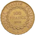 FRANCIA 100 Francs 1901 A - Gad. 1137 AU (g ... 
