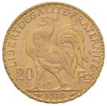 FRANCIA 20 Francs 1910 - Gad. 1060° AU (g ... 