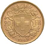 SVIZZERA 20 Francs 1949 - Fr. 499 AU (g ... 