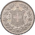 SVIZZERA Confederazione - 5 Franchi 1908 - ... 