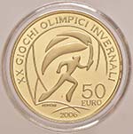 REPUBBLICA ITALIANA 50 Euro 2006 Olimpiadi ... 