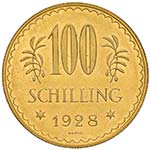 AUSTRIA 100 Schilling 1928 - KM 2842; Fr. ... 