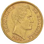 COLOMBIA 10 Pesos 1924 - ... 