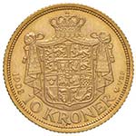 DANIMARCA 10 Kroner 1908 - KM 809 AU (g 4,48)