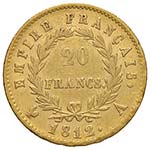 FRANCIA Napoleone (1804-1814) 20 Francs 1812 ... 
