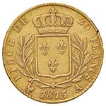 FRANCIA Luigi XVIII (1815-1824) 20 Francs ... 