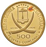 GUINEA ECUATORIAL 500 Pesetas Guineanas 1970 ... 