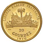 HAITI 20 Gourdes 1970 - KM 66 AU (g 3,93)