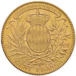 MONACO Albert I (1899-1922) 100 Francs 1891 ... 