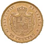 SPAGNA Alfonso XII (1874-1885) - KM 673; ... 