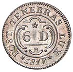 SVIZZERA Ginevra - 6 Deniers 1817 - HMZ2 ... 