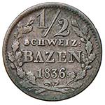 SVIZZERA Graubünden - 1/2 Batzen 1836 - ... 