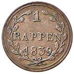 SVIZZERA Lucerna - Rappen 1839 - HMZ2 2-675e ... 