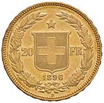 SVIZZERA Confederazione - 20 Francs 1896 - ... 