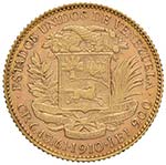 VENEZUELA 20 Bolivares 1910 - Y 32 AU (g ... 