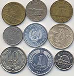 Lotto di nove monete come da foto           
