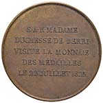 NAPOLI Medaglia 1825 - Per la visita della ... 