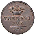 NAPOLI Ferdinando II (1830-1859) 2 Tornesi ... 