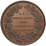 NAPOLI Medaglia 1862 - Per la visita di ... 