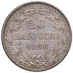Pio IX (1846-1870) 20 Baiocchi 1866 A. XX - ... 