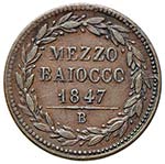 Pio IX (1846-1870) Bologna - Mezzo Baiocco ... 