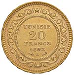 TUNISIA 20 Francs 1892 A ... 