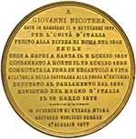 Anno 1877 - Giovanni Nicotera, commemorativa ... 