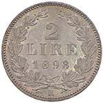 SAN MARINO 2 Lire 1898 - Gig. 25 AG (g ... 