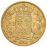 FRANCIA Louis XVIII (1814-1824) 20 Francs ... 
