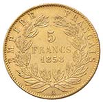 FRANCIA Napoleone III (1852-1870) 5 Francs ... 