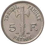 FRANCIA 5 Franchi 1941- Gad. 764 CU-NI (g ... 