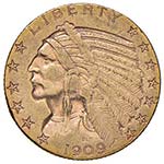 USA 5 dollars 1909 D - ... 