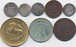 Lotto di 8 monete estere come da foto