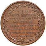 SVIZZERA - Medaglia 1738 Trattato di pace ... 