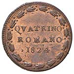 Leone XII (1823-1829) Quattrino 1824 A. I - ... 