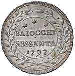 Pio VI (1775-1799) 60 Baiocchi 1797 A. XXII ... 
