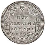Pio VI (1775-1799) 2 Carlini 1795 A. XXI – ... 