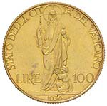 PIO XI (192-1938) 100 Lire 1934 A. XIII – ... 