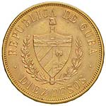 CUBA 10 Pesos 1916 – KM 20; Fr. 3 AU (g ... 