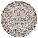 FRANCIA Repubblica Franco 1887 A – Gad. ... 