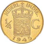 INDIE OLANDESI Quarto di gulden 1945 – KM ... 