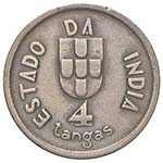 INDIA PORTOGHESE 4 Tangas 1934 – KM 21 ... 