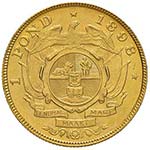SUDAFRICA Pound 1898 – KM 10.2 AU (g 8,00)