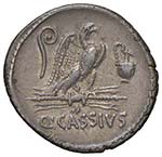 Cassia – Q. Cassius Longinus - Denario (55 ... 