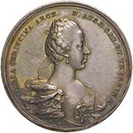 AUSTRIA Medaglia 1766 Matrimonio fra Maria ... 