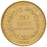 MILANO Governo Provvisorio (1848) 20 Lire ... 