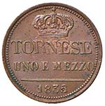 NAPOLI Ferdinando II (1830-1859) Tornese e ... 