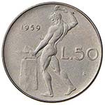 REPUBBLICA ITALIANA 50 Lire 1959 - AC R ... 